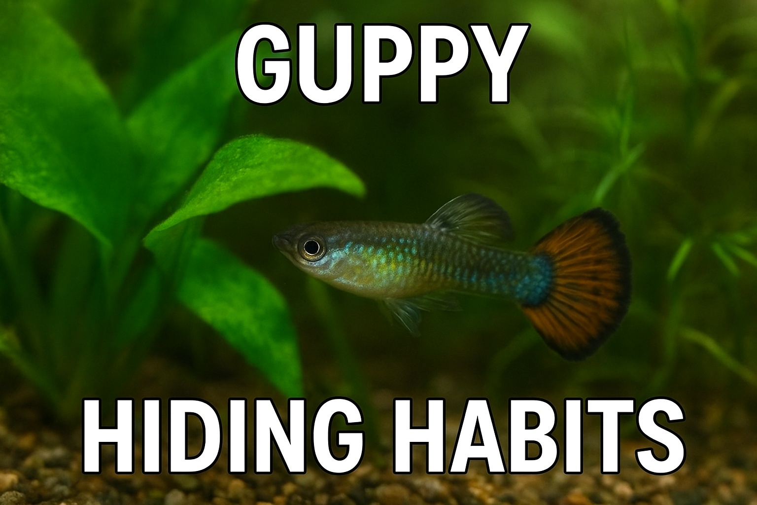 Guppy Hiding Habits