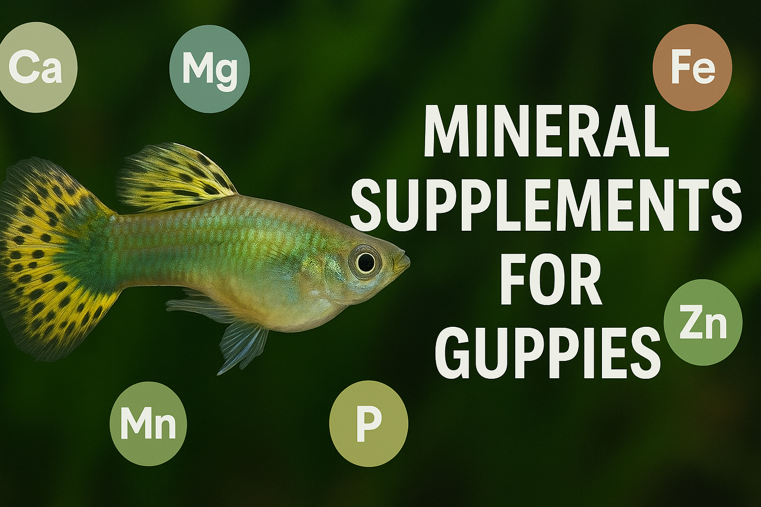 Mineral supplements for guppies