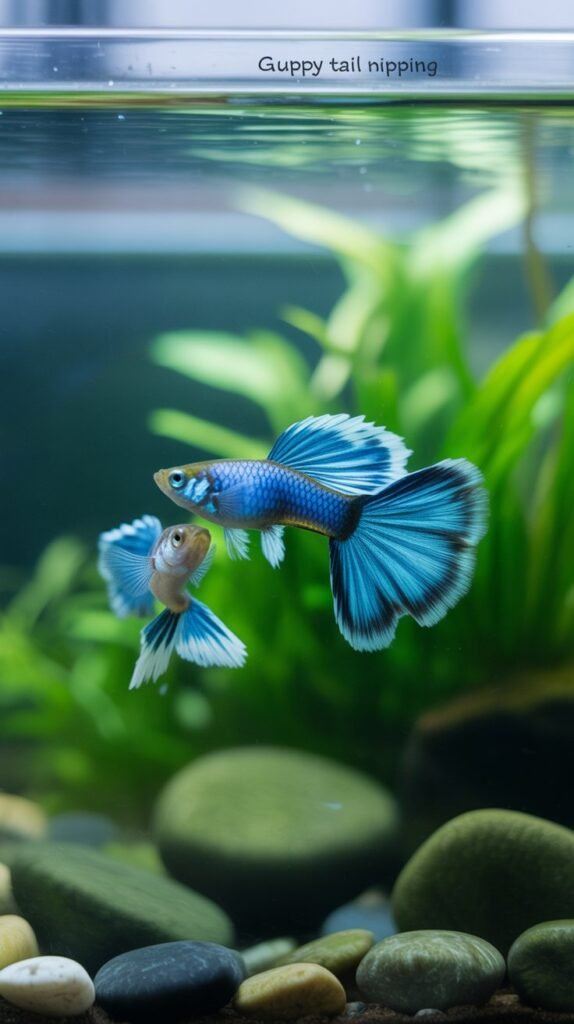 Guppy tail nipping