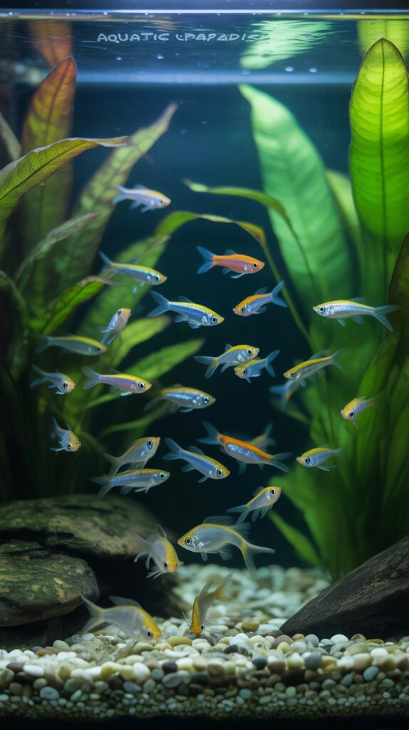 Guppies And Cory Catfish