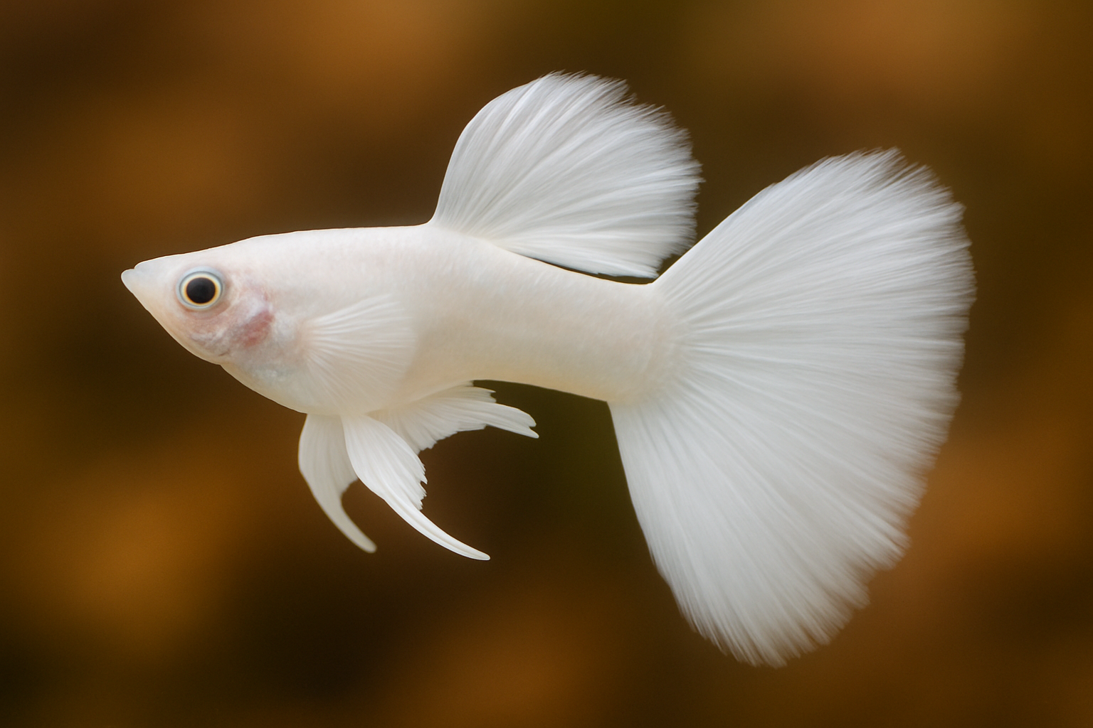 Full White Guppy