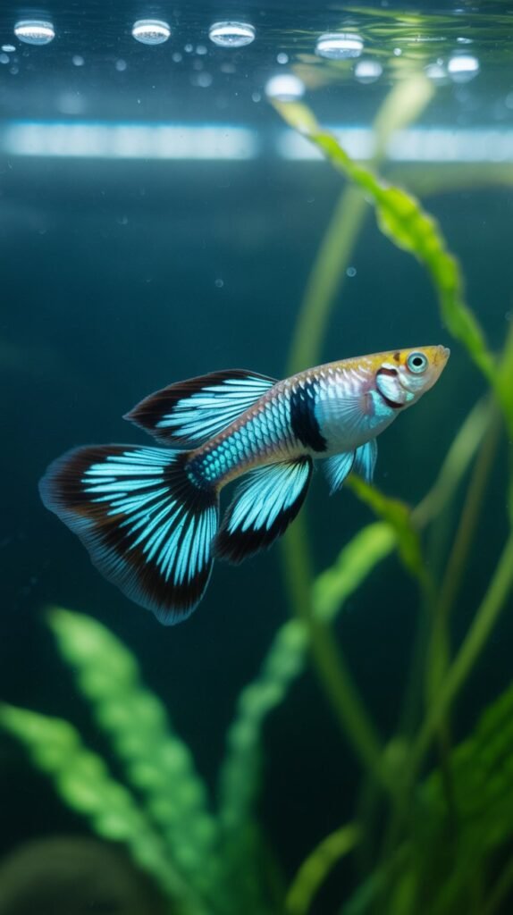 Platinum Tiger Guppy