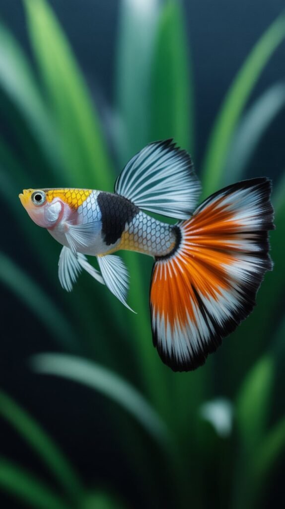 Platinum Tiger Guppy