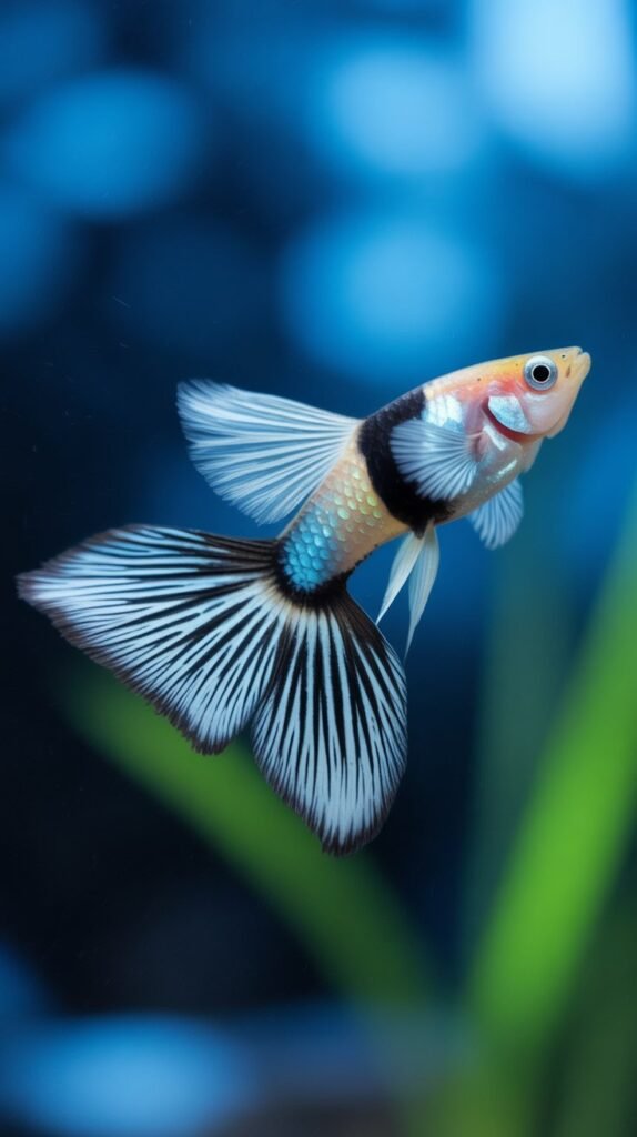 Platinum Tiger Guppy