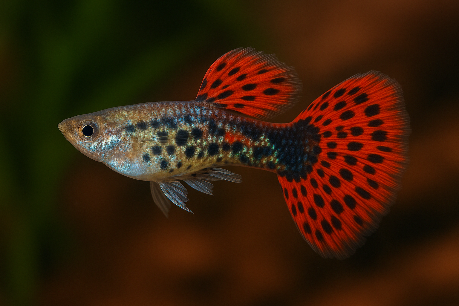 Red Galaxy Guppy