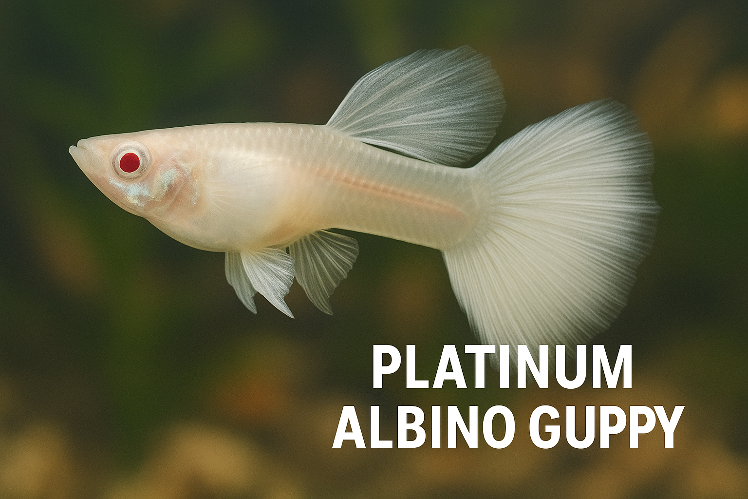 Platinum Albino Guppy – Complete Care, Breeding, and Aquarium Guide