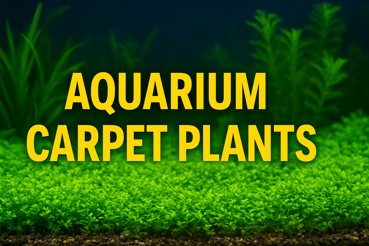 Aquarium carpet plants