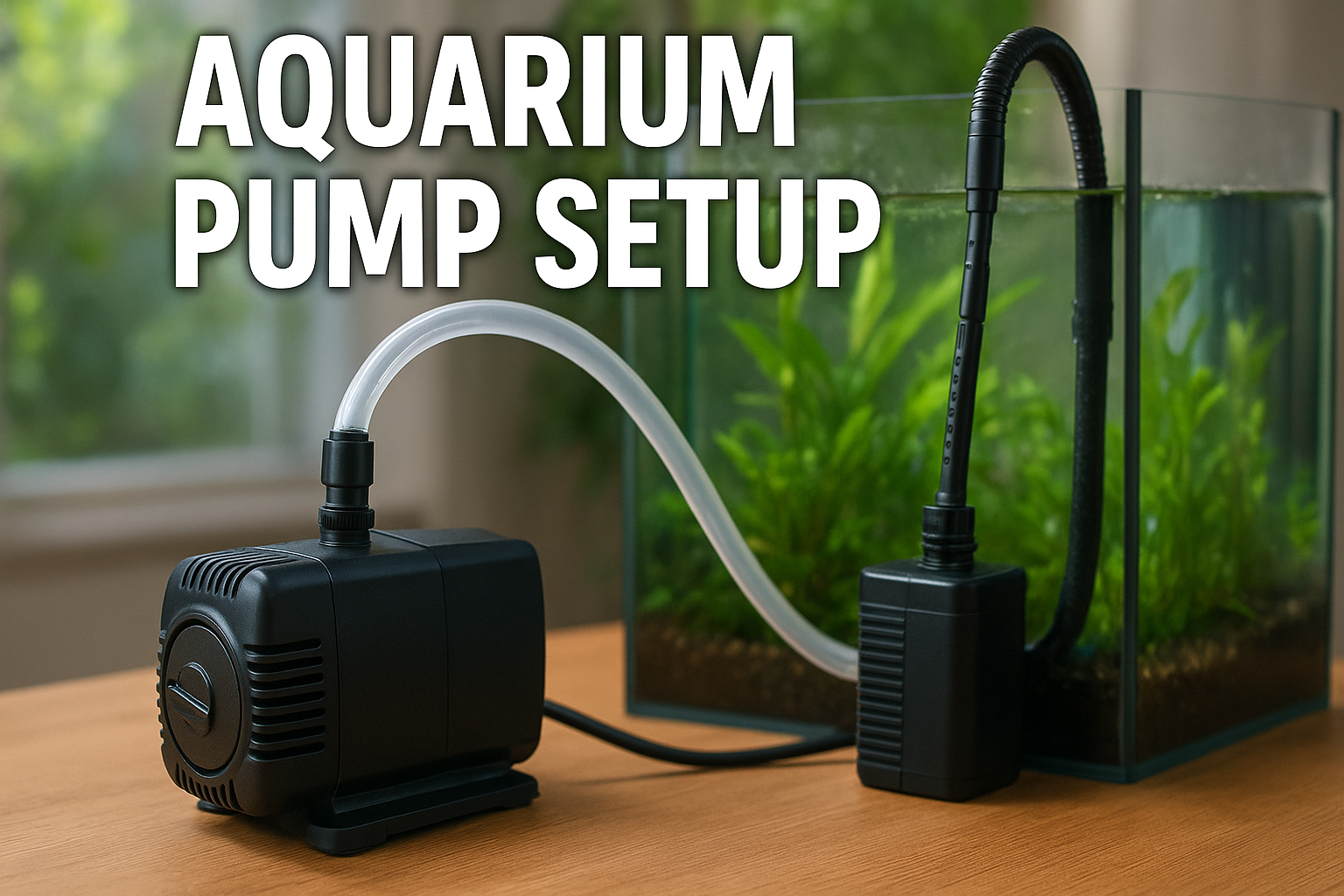 aquarium pump setup