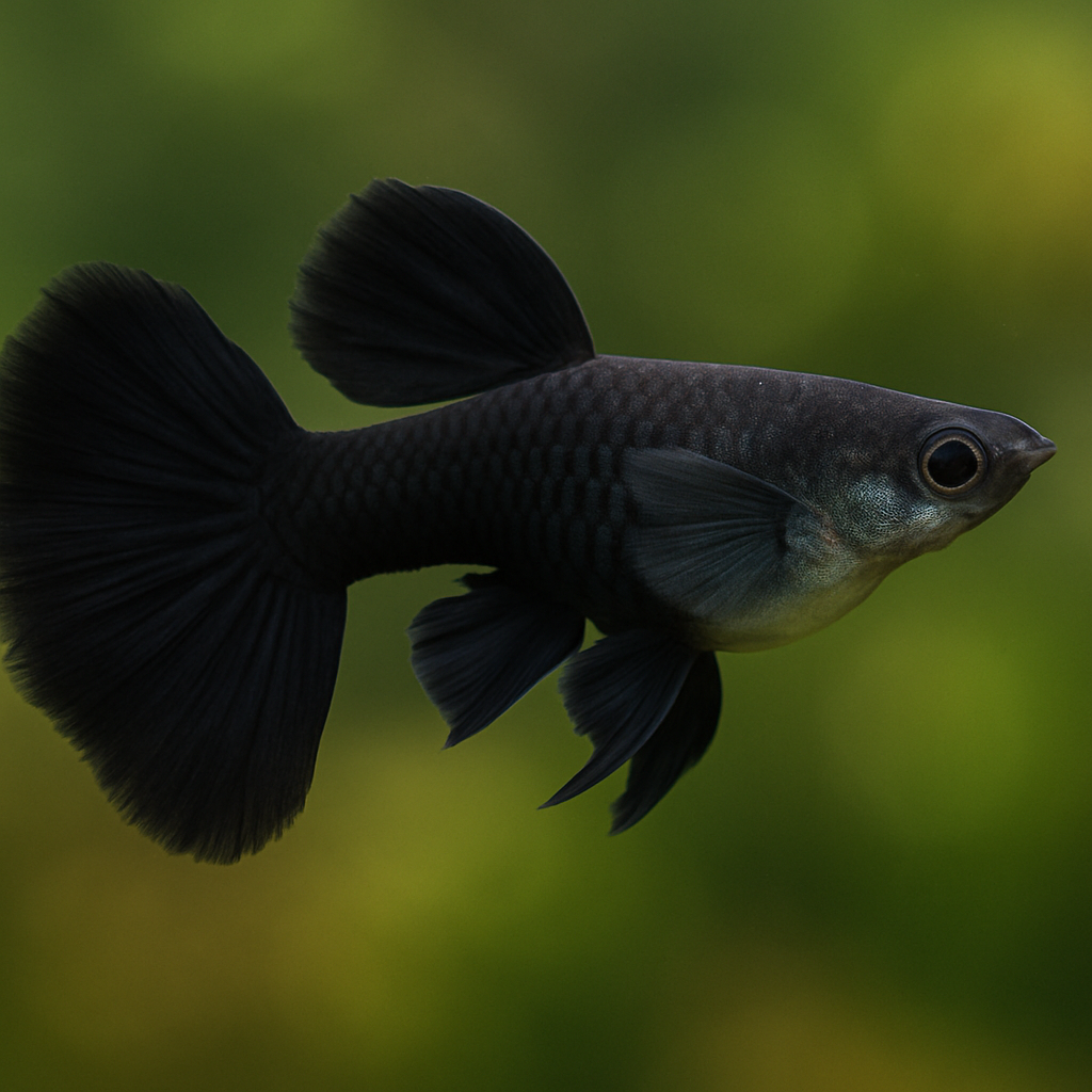 Black Velvet Guppy
