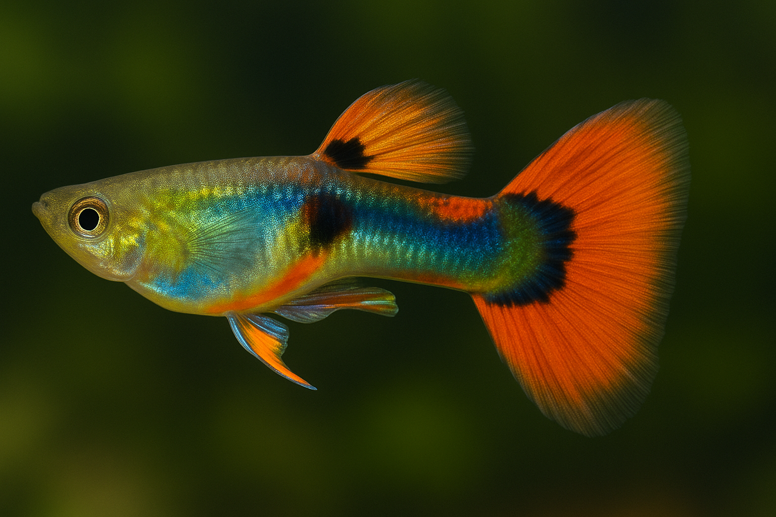 Rainbow Endler Guppy