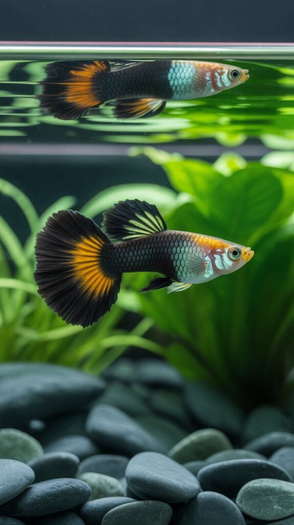 Half Black Guppy