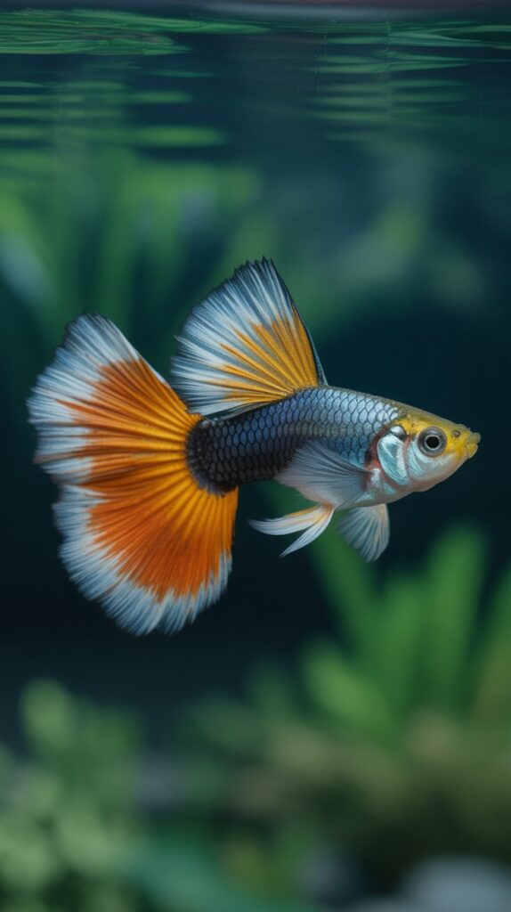 Half Black Guppy