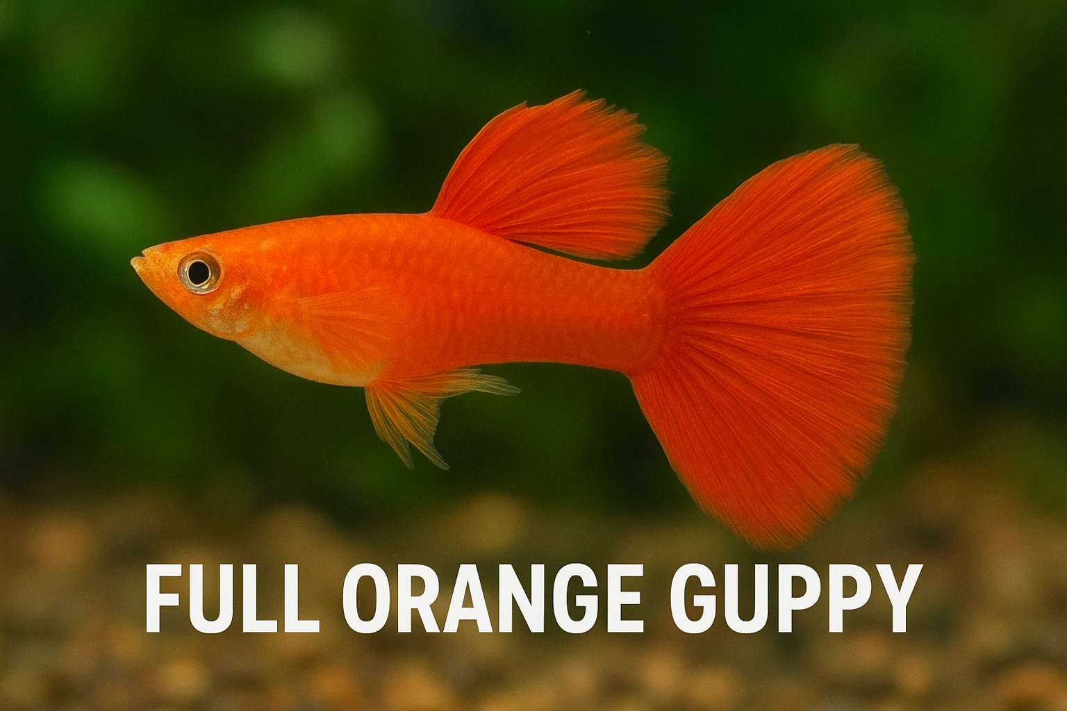 Full Orange Guppies