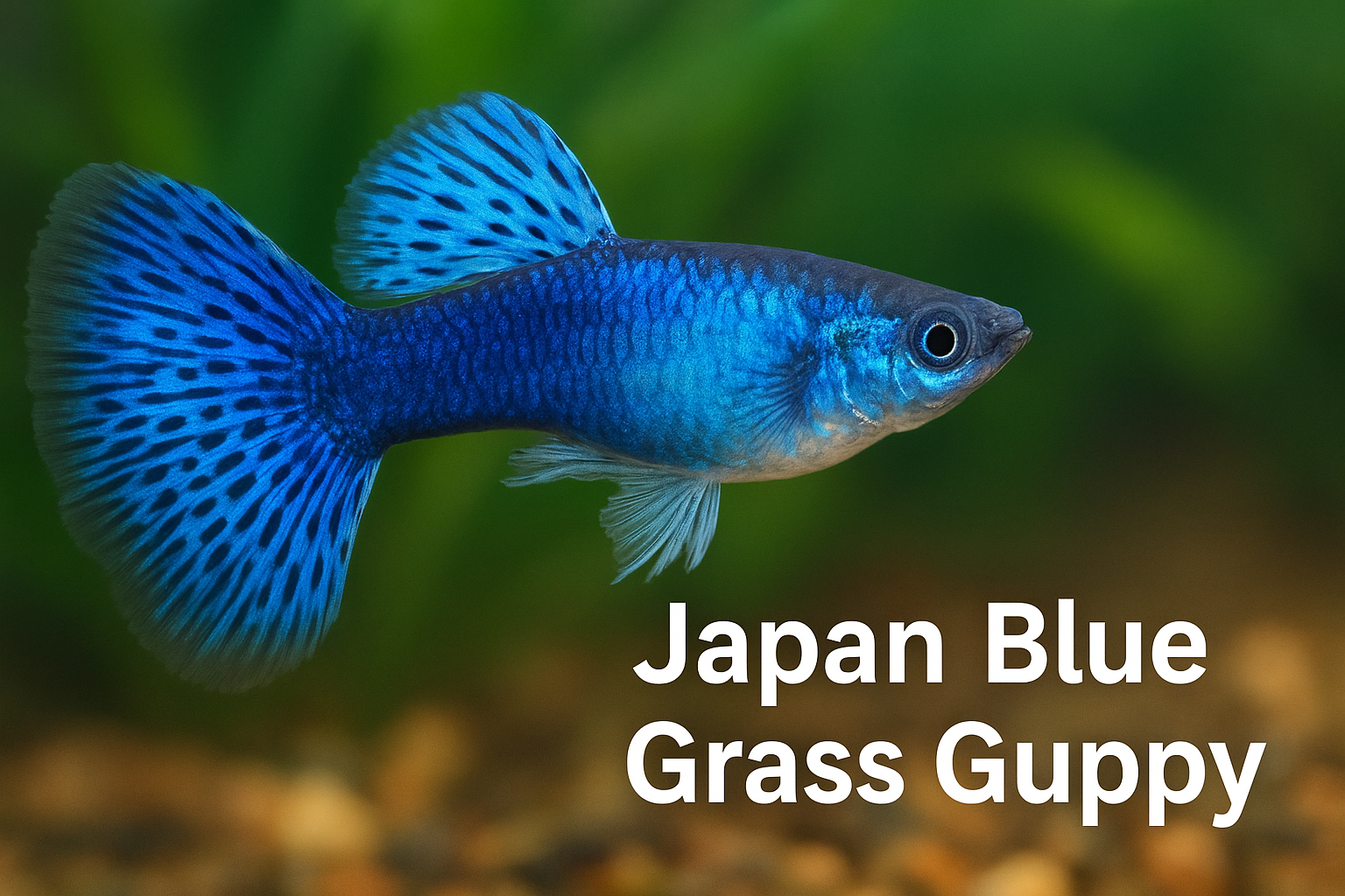 Japan Blue Grass Guppy
