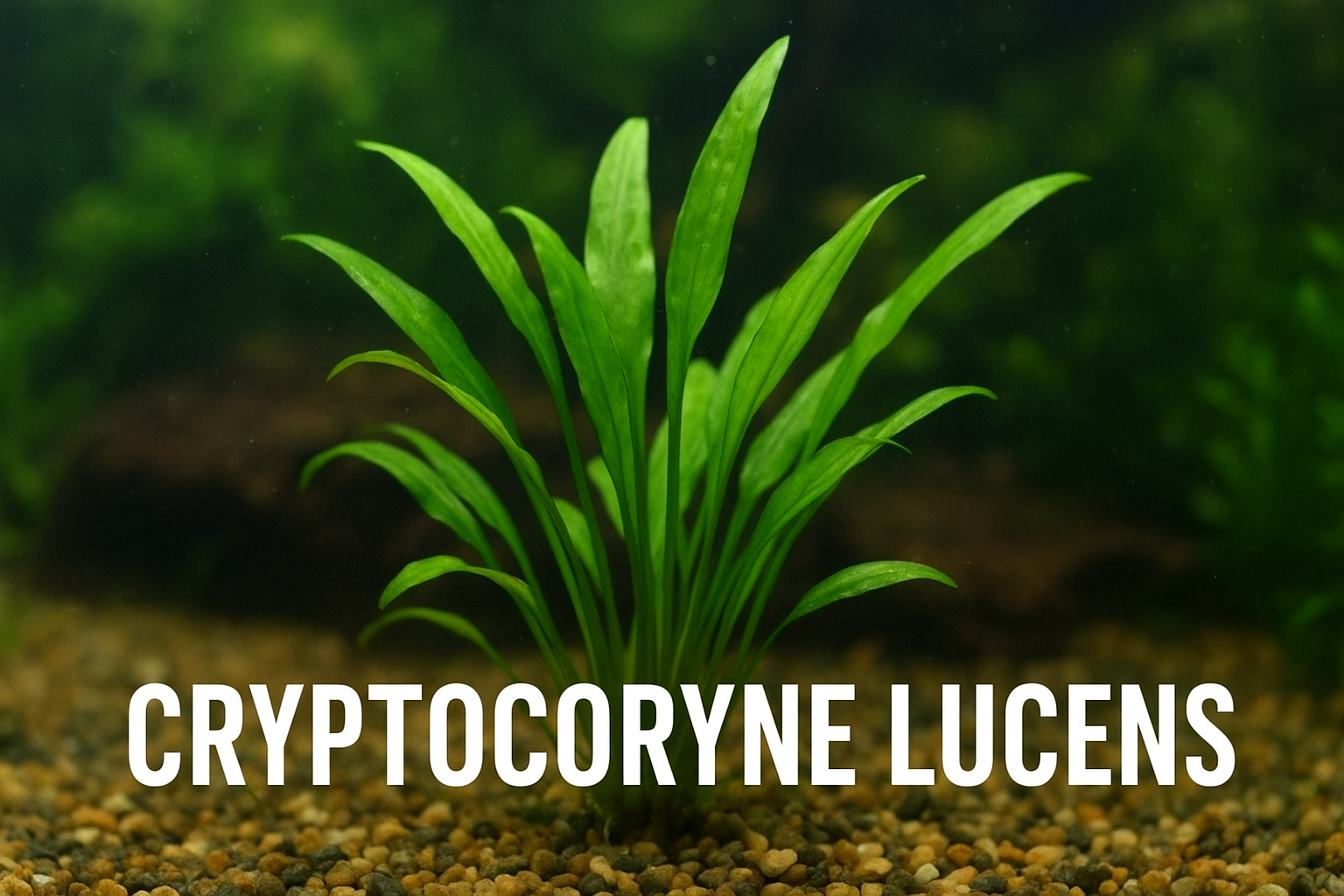 Cryptocoryne lucens aquarium