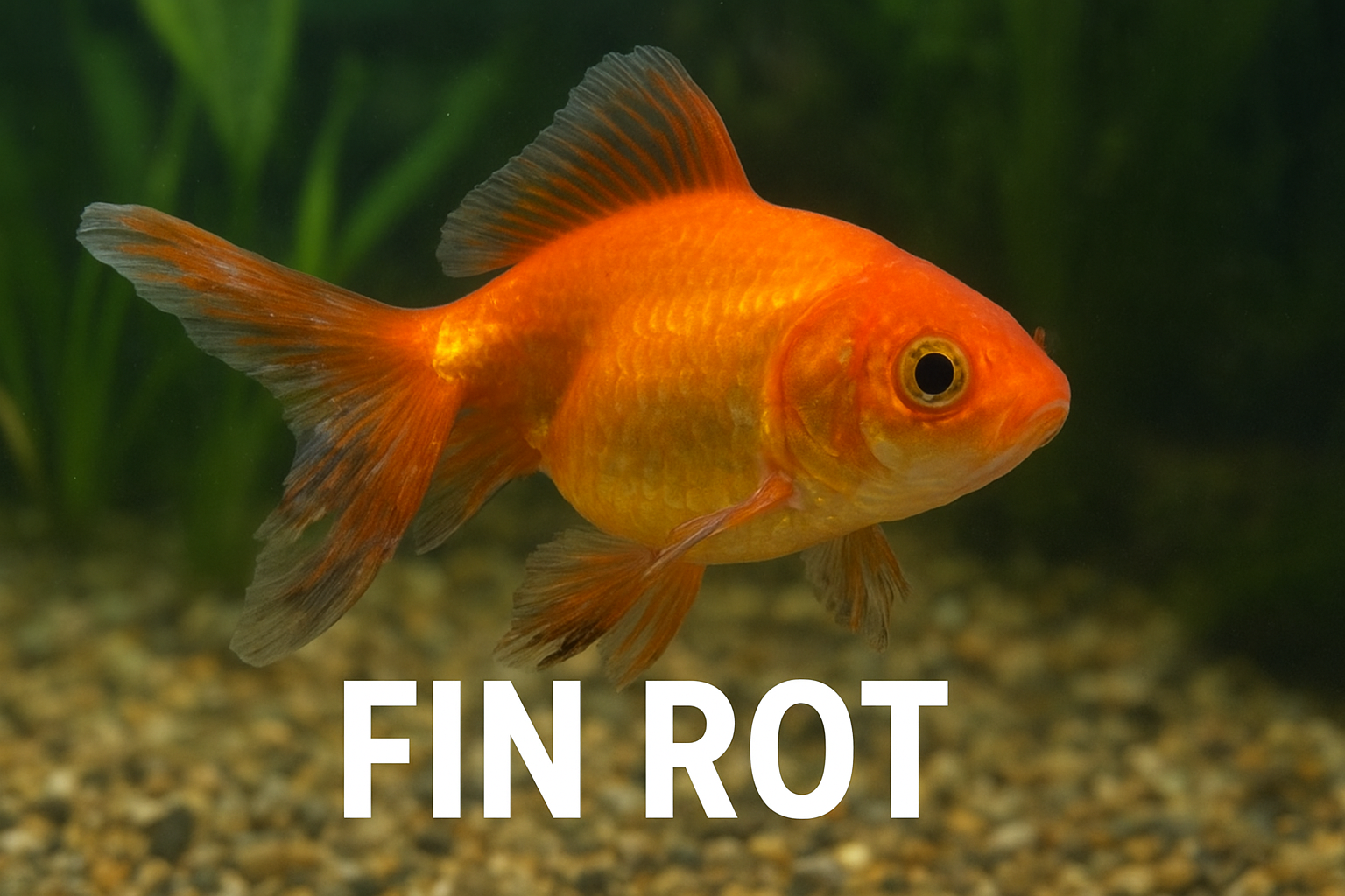 Fin Rot in Goldfish