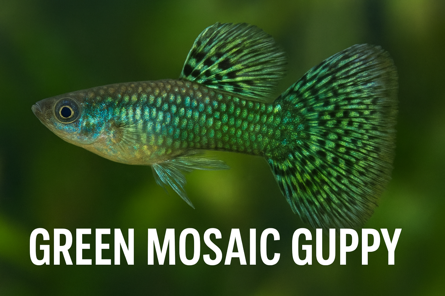 Green Mosaic Guppy
