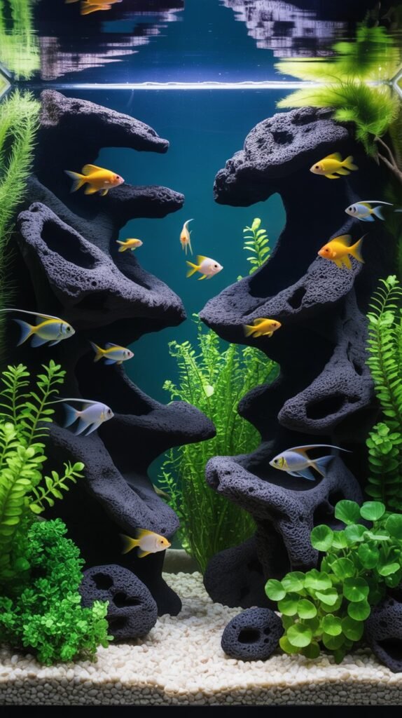 Lava Rock Aquarium