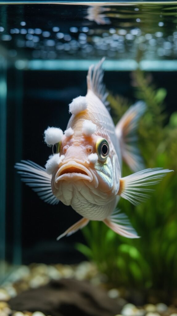 Cotton Wool Disease in fish