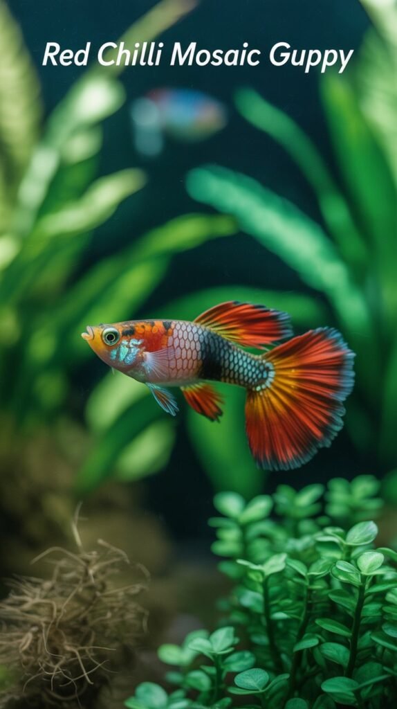 Red Chilli Mosaic Guppy