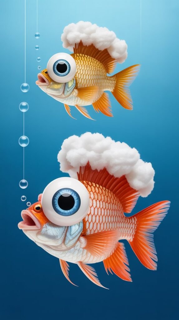 Cotton Wool Disease in fish