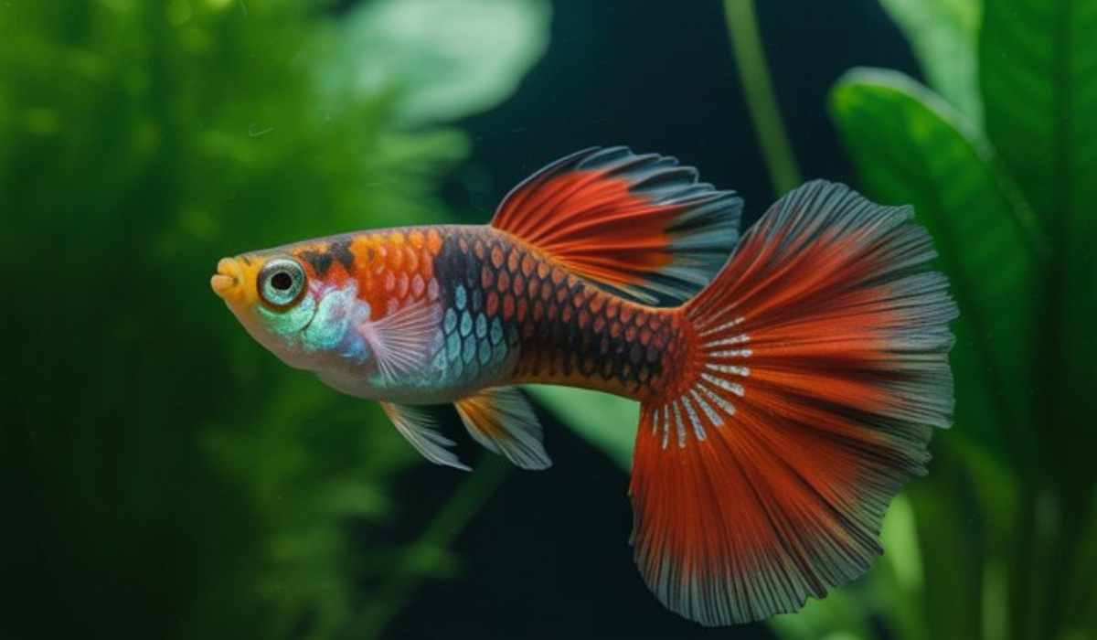 Red Chilli Mosaic Guppy