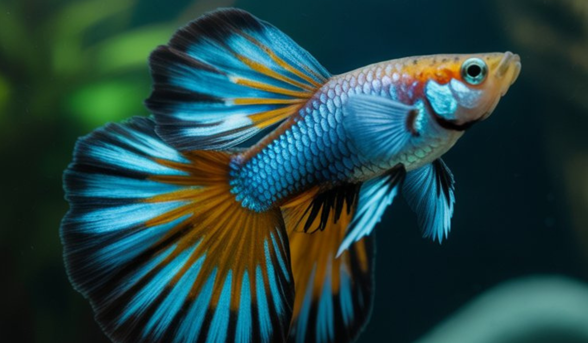 Dragon Halfmoon Guppy