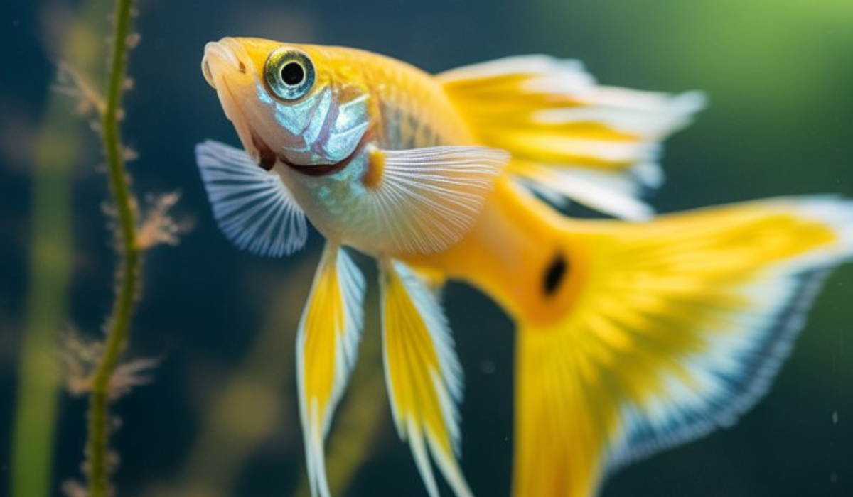 Yellow Swordtail Guppy