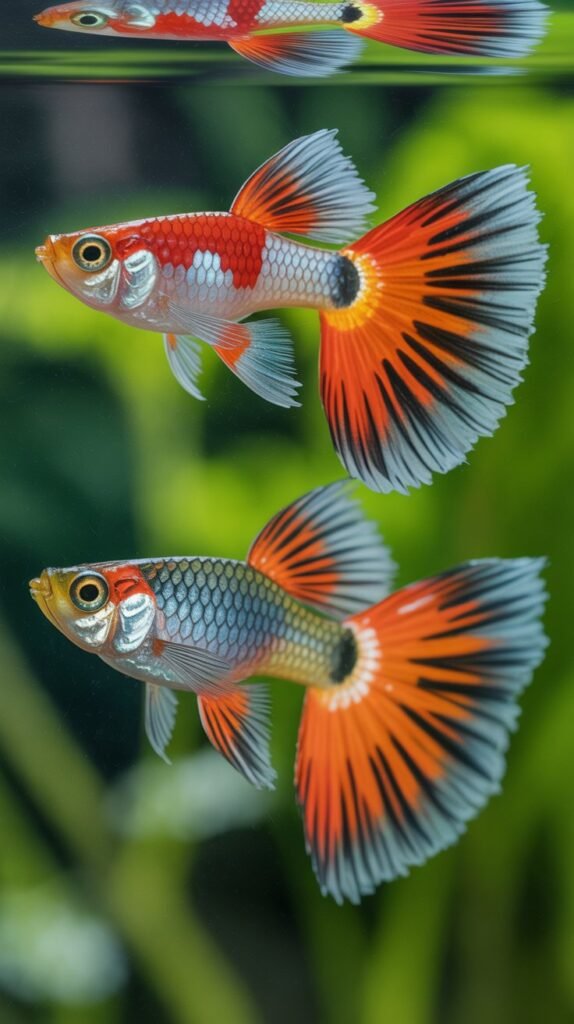 Red Chilli Mosaic Guppy