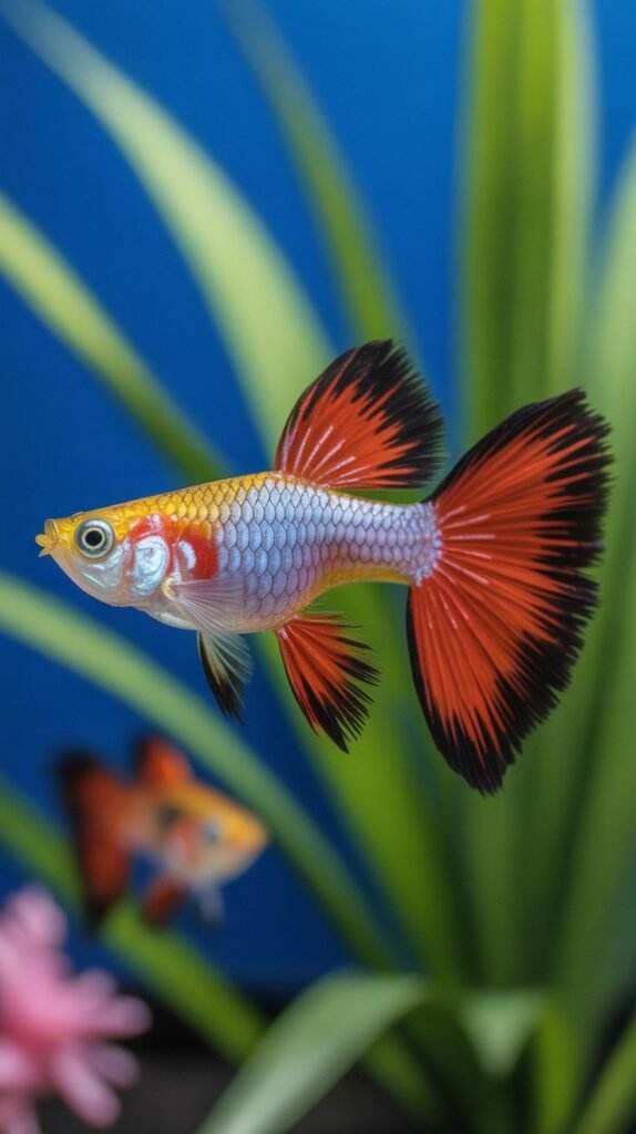 Red Swordtail Guppy