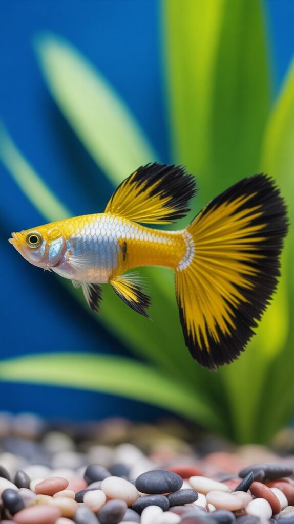 Yellow Swordtail Guppy