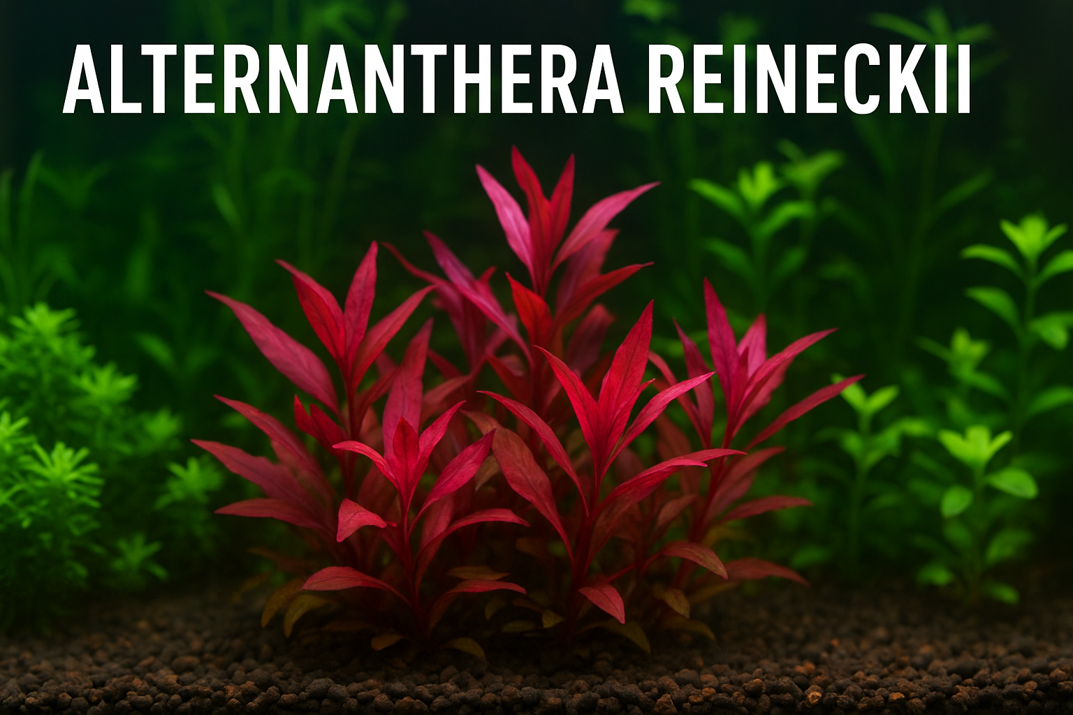 Alternanthera Reineckii Aquarium