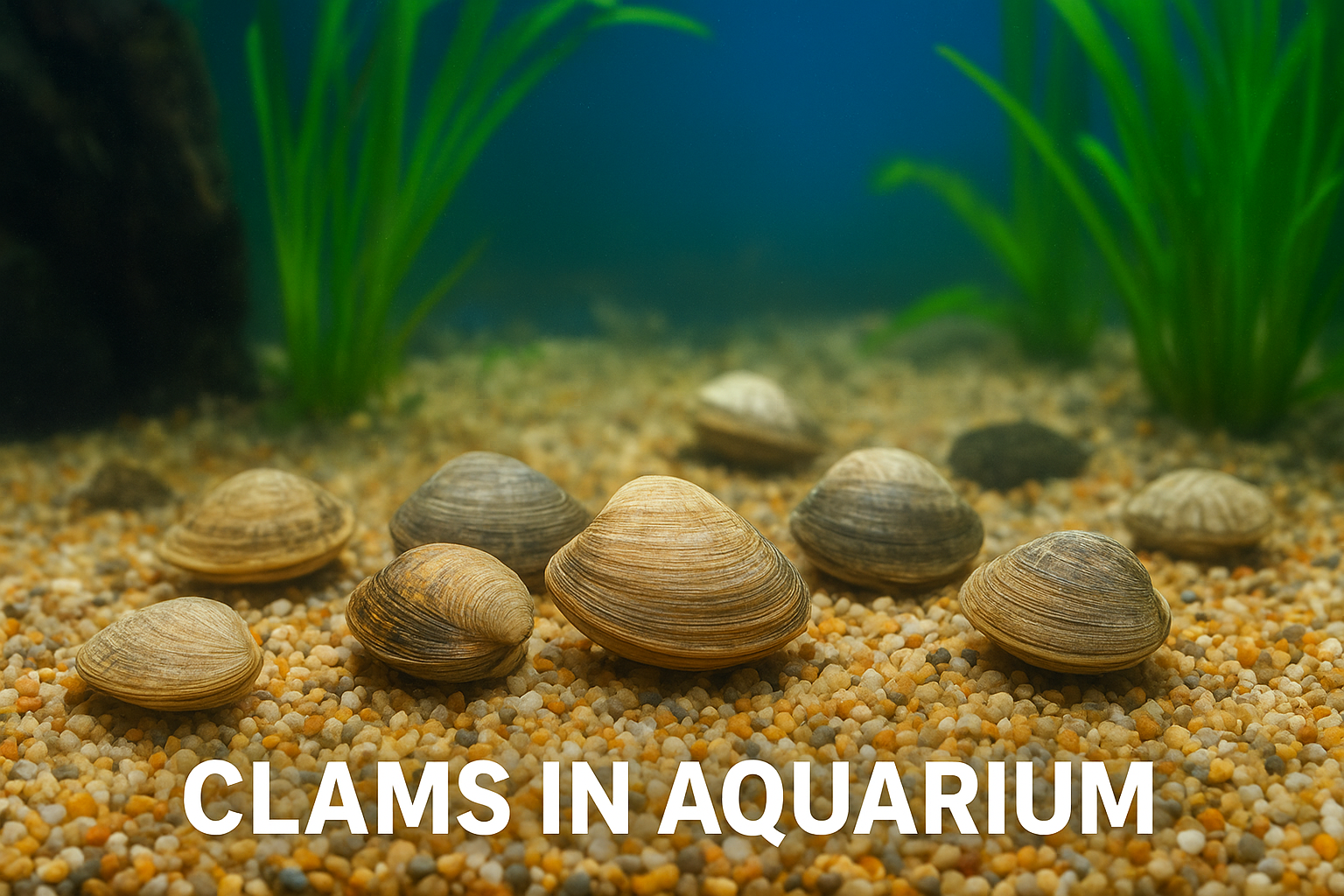 clams in aquarium