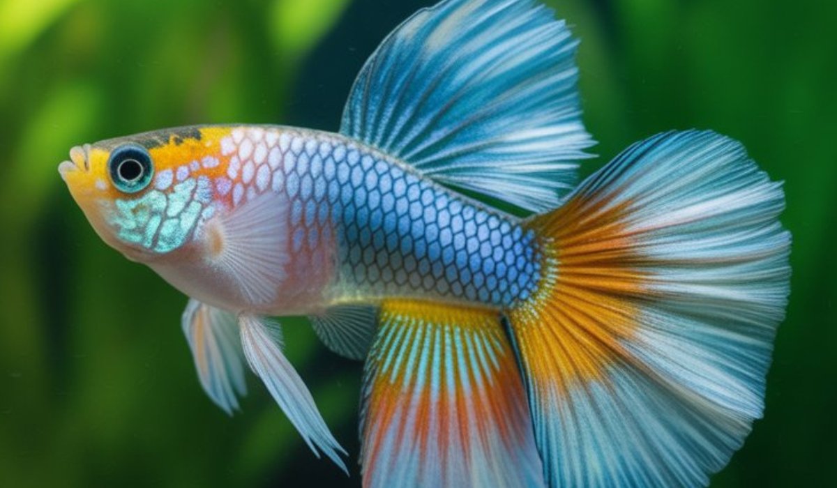 Mosaic Dumbo Ear Guppy