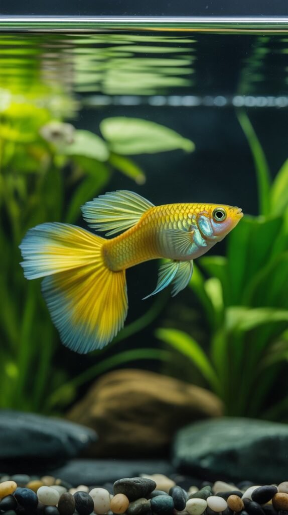 Yellow Delta Guppy