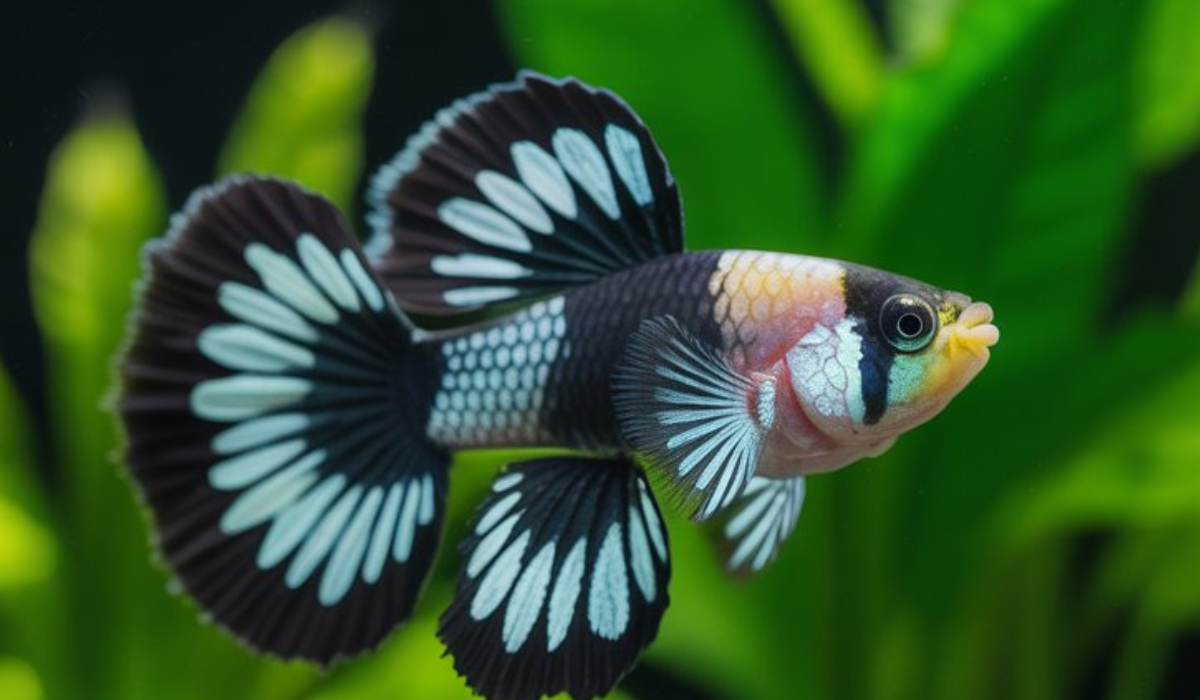 Tuxedo Dragon Guppy