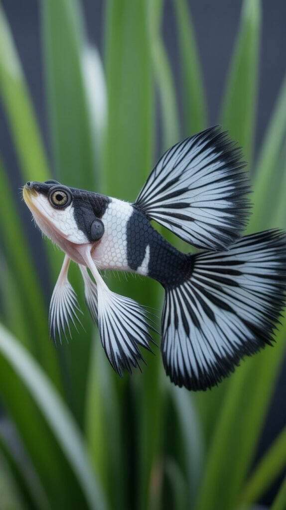 Tuxedo Dragon Guppy