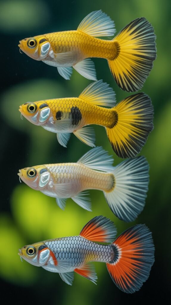 Yellow Delta Guppy