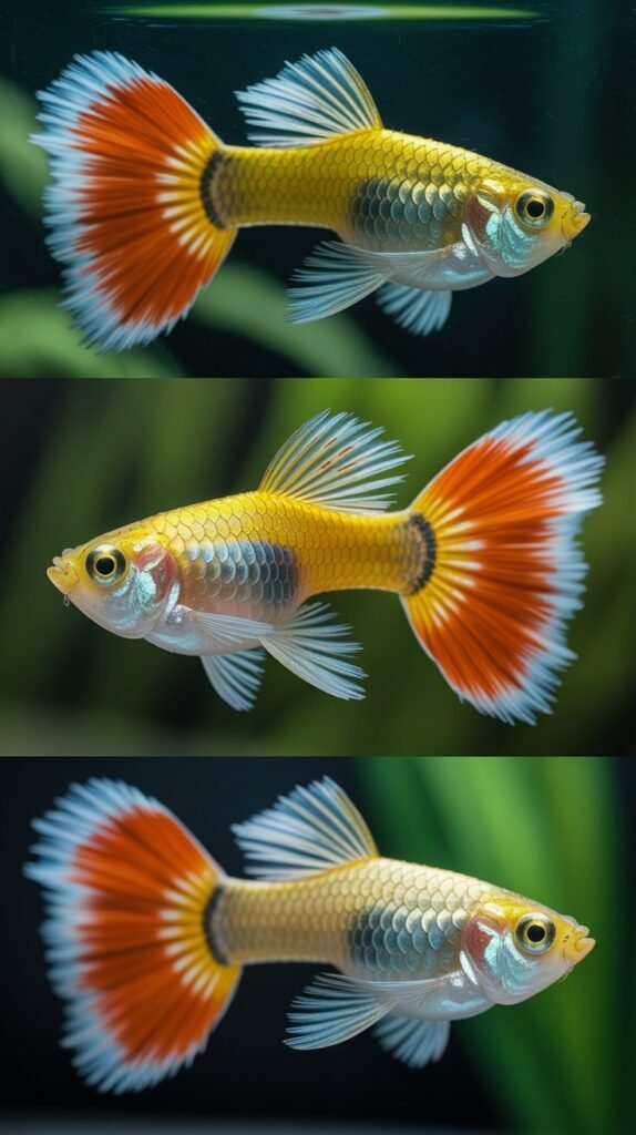 Yellow Delta Guppy