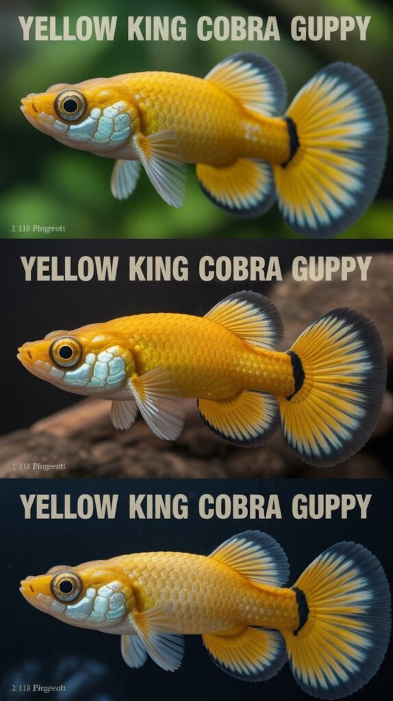 Yellow King Cobra Guppy