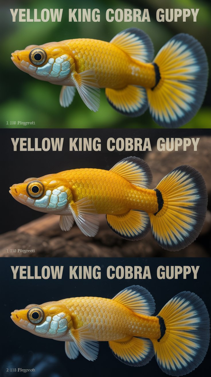 View of Yellow King Cobra Guppy: Complete Care, Breeding & Aquarium Guide - Guppy Fish