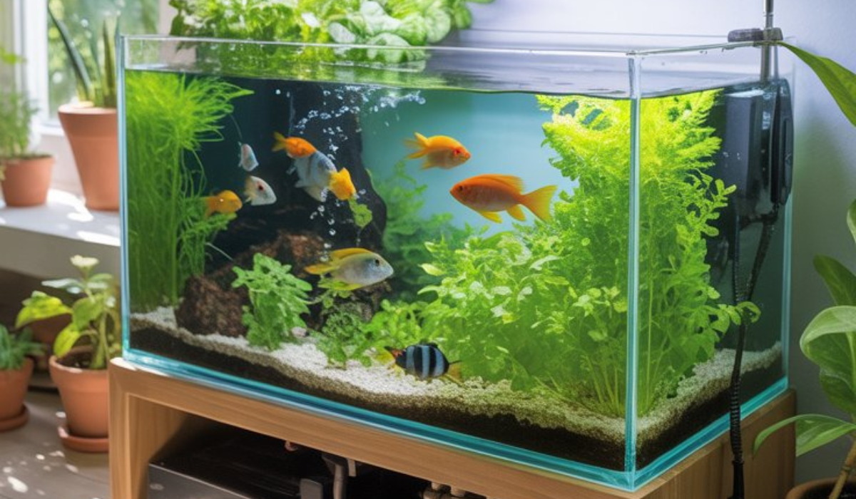 Aquaponics Aquarium Setup