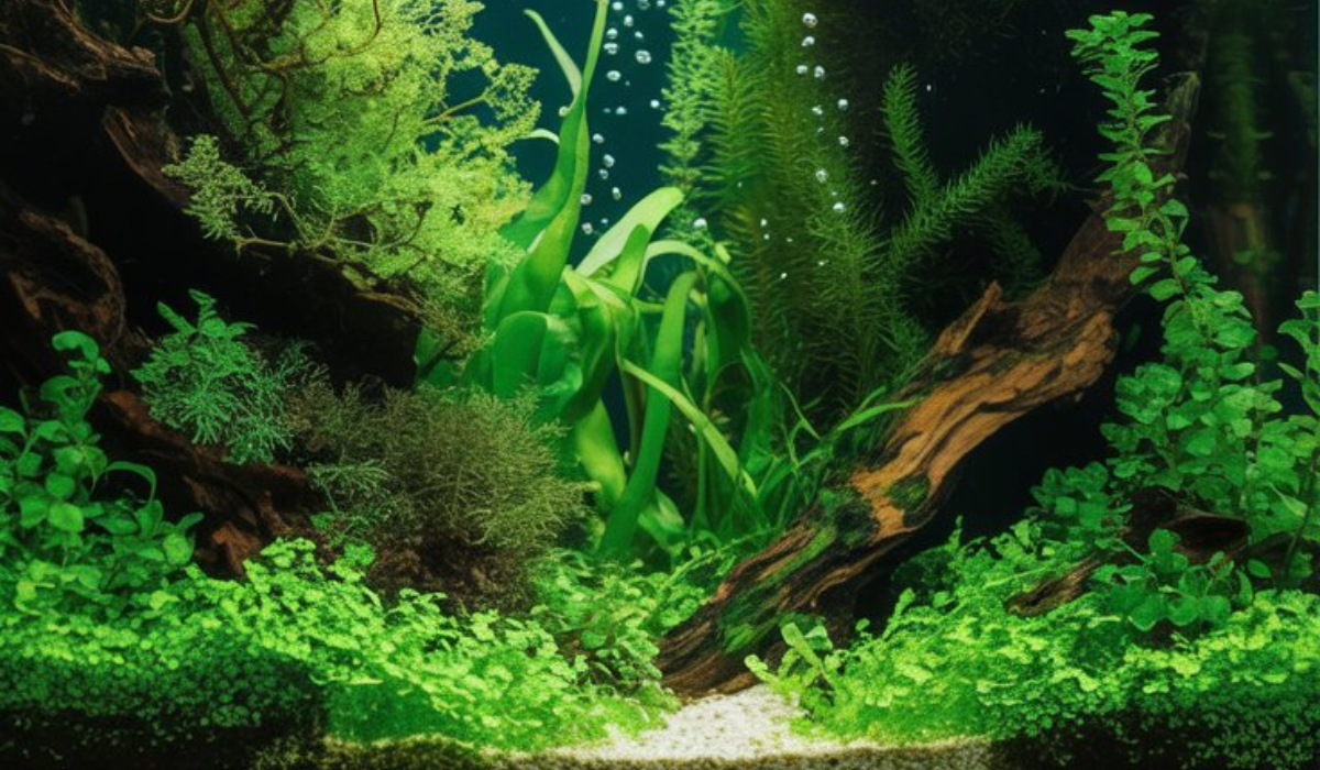 green algae aquarium