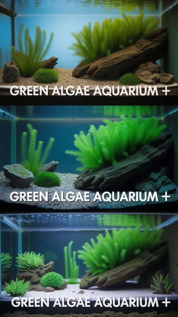 green algae aquarium