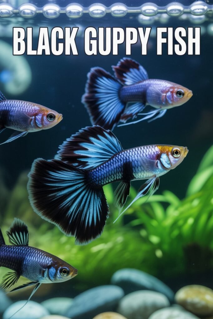 Black Guppy Fish