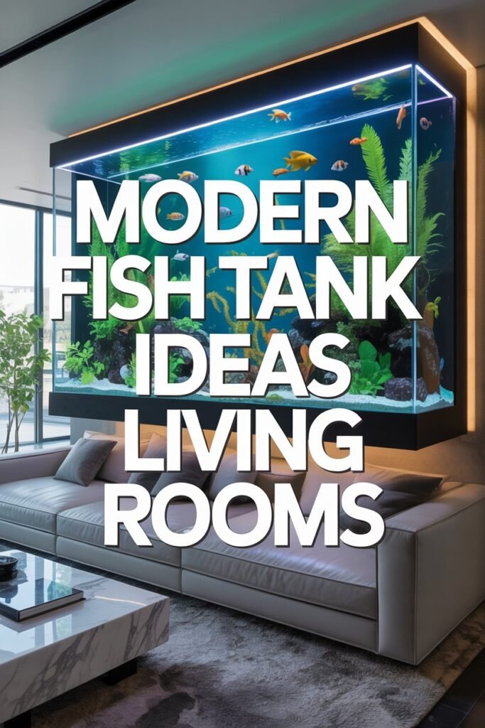 Modern Fish Tank Ideas for Living Rooms