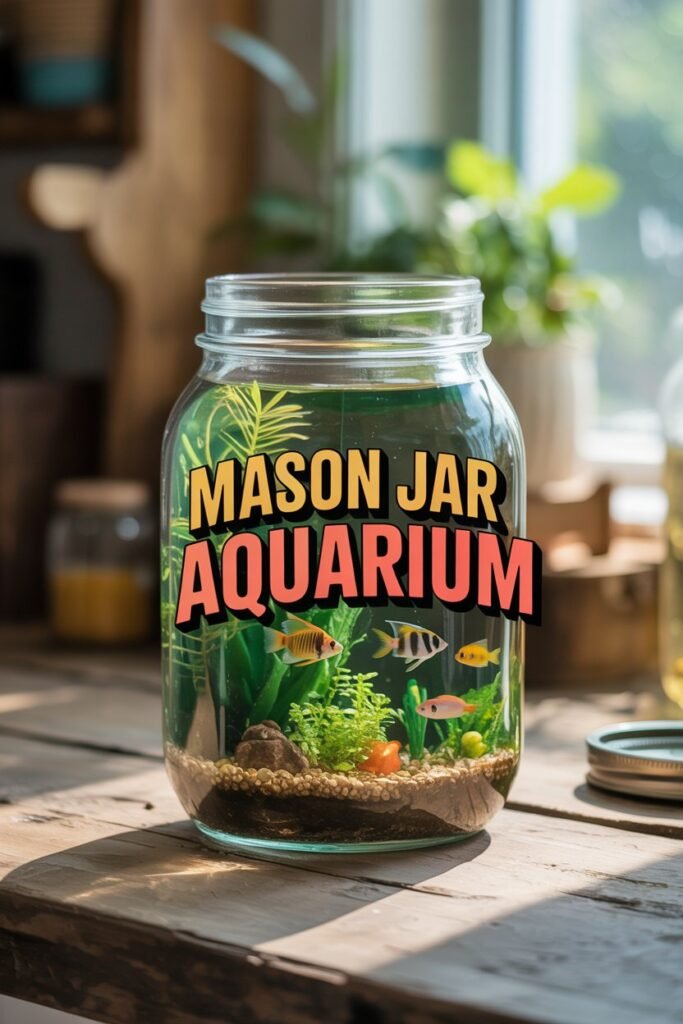 Mason Jar Aquarium