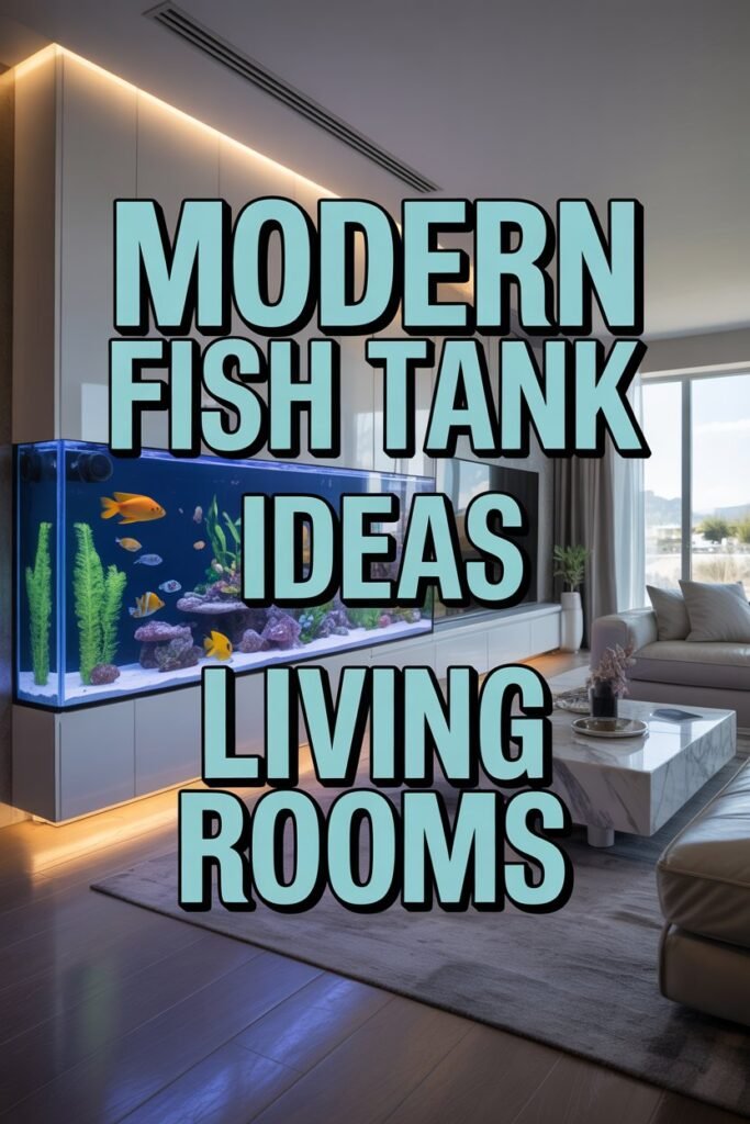 Modern Fish Tank Ideas for Living Rooms
