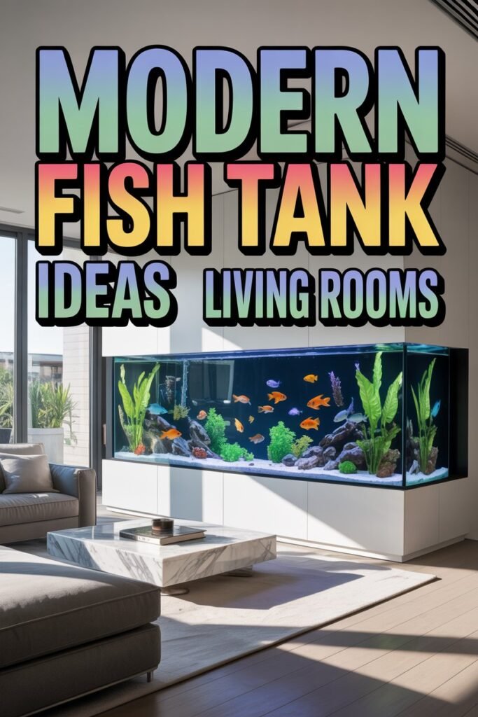 Modern Fish Tank Ideas for Living Rooms