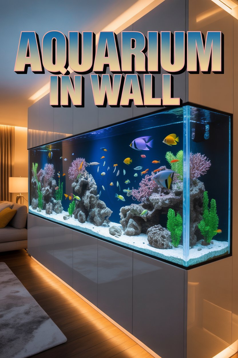 Build In Fish Tank Aquarium in Wall: Modern Built-In Fish Tank Ideas & Complete Guide ...
